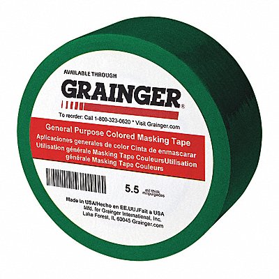 Masking Tape 3/4 W 60 yd L Green PK48