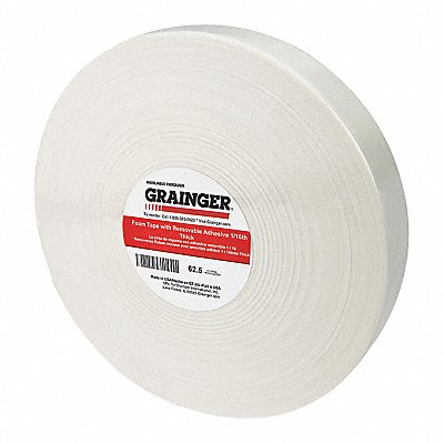 Foam Tape 15/32 in x 1/2 in White PK1296