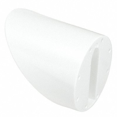 Tilted Mount White Wall Mount Plastic