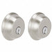 Deadbolt Satin Nickel Keyed Different