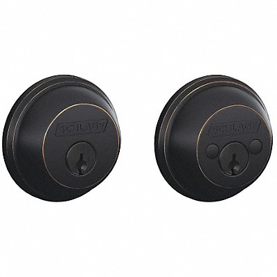 Deadbolt Aged Bronze Double Cylinder