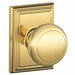 Knob Lockset Brass Passage Function Gr 2