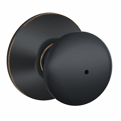 Knob Lockset Aged Bronze / Bright Chrome