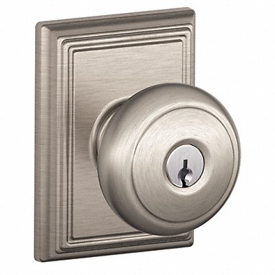 Knob Lockset Mechanical Entrance Grd. 1