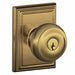 Knob Lockset Mechanical Entrance Grd. 1