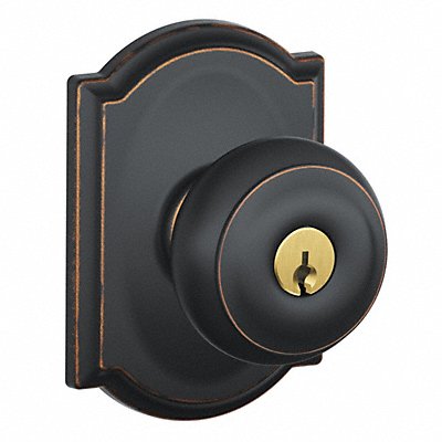 Knob Lockset Mechanical Entrance Grd. 1