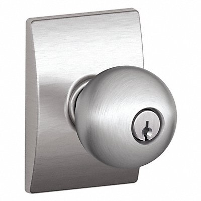 Knob Lockset Mechanical Entrance Grd. 1