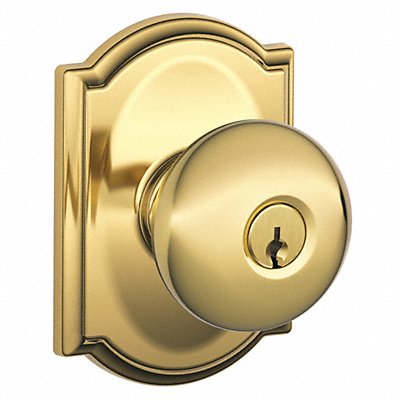 Knob Lockset Mechanical Entrance Grd. 1