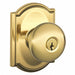 Knob Lockset Mechanical Entrance Grd. 1