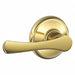 Door Lever Lockset Brass Finish Passage