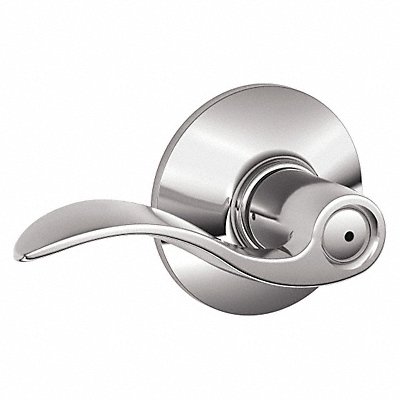 Door Lever Lockset Bright Nickel Privacy