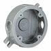 Round Outlet Box Shallow 3/4 Hub 1.62 D