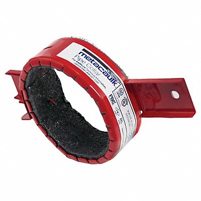 Firestop Pipe Collar Red Steel 2 Dia.