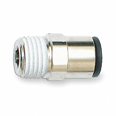 Male Connector Tube 3/16 Pipe 1/8 PK10