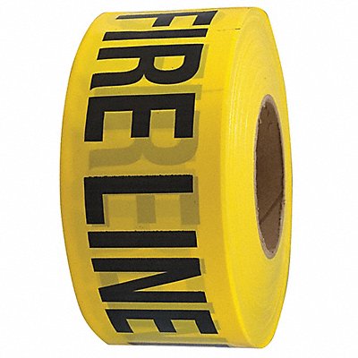 Barricade Tape Yellow/Black 1000ft x 3In