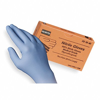 Disp. Gloves Nitrile One Size Blue PK2