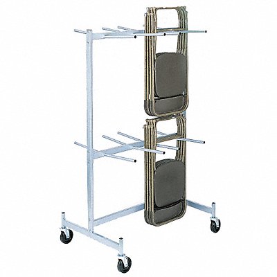 Folding Chr Strg Cart 48 Chairs 500 lb.