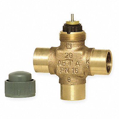 Three-Way Sweat Valve 1/2 In 1.9 Cv