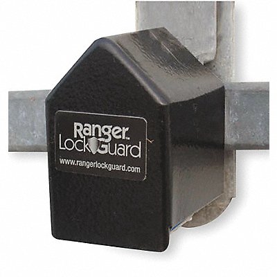 Padlock Guard 2 3/4in Hardened Steel Blk