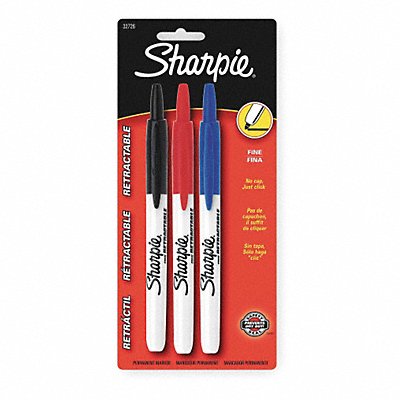 Permanent Marker Set Assorted PK3