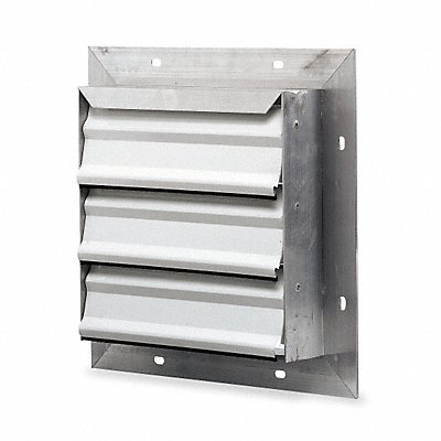 Shutter Wall 36 In SGL Pannel White Alum