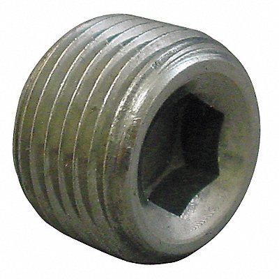 Hex Recessed Head Plug Magnetic 3/8 in