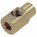 90 Hex Key Elbow Brass 1/4 x 1/8 in