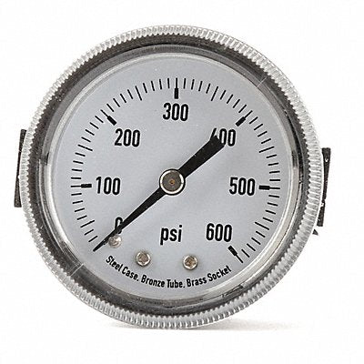 D1377 Panel Mount Pressure Gauge U Clamp 2 In