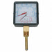 Boiler Gauge Square 0-75 PSI 60 to 260 F