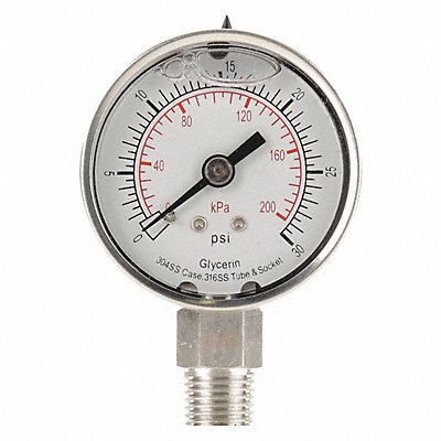 D1359 Pressure Gauge Liquid Filled 2 In