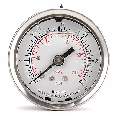 D1361 Pressure Gauge Liquid Filled 2 In