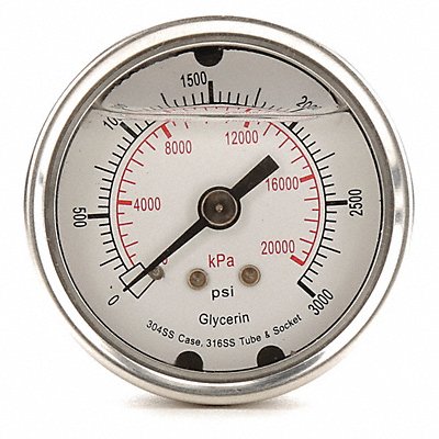 D1361 Pressure Gauge Liquid Filled 2 In