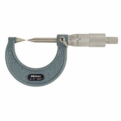 Point Micrometer 0-1 In 30 Deg Steel