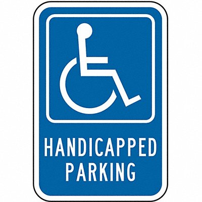 Handicapped Parking Sign 18 x 12 