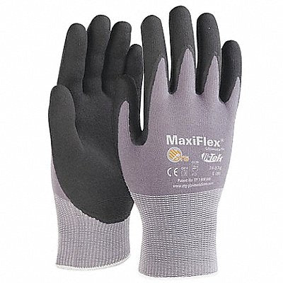 Coated Glove Nitrile M Blk/Gray 