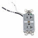 Receptacle Gray 20 A 2P3W Back Side 1PK