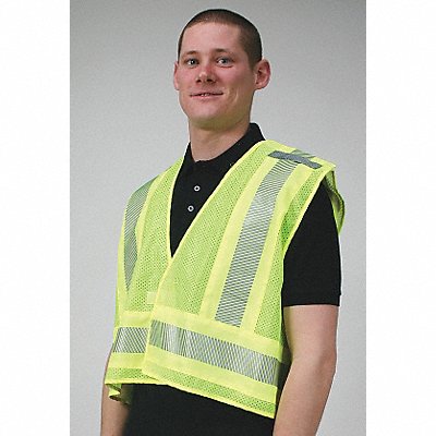 Vest Public Safety Polyester Lime 3XL