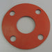 Flange Gasket Full Face 1/2 In Silicone