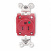 Receptacle Red 15 A 2P3W Back Side 1PK
