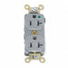Receptacle Gray 20 A 2P3W Back Side 1PK