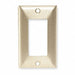 Rocker Wall Plate Stnd Brass 1Gng Brsh