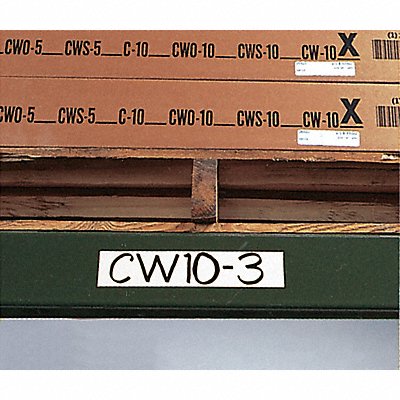 Shelf Label White 4 in 3 in PK25