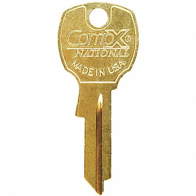 Key Blank For 4DED5 Bright Brass