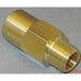 Piston Check Valve Brass 3/8 MNPTxFNPT