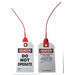 Danger Tag 5 3/4in H 3 1/4in W PVC PK10