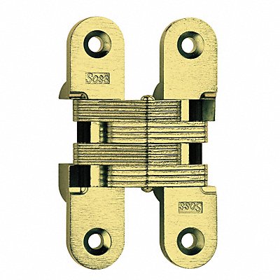 Hinge Invisible Satin Brass 4 5/8 In