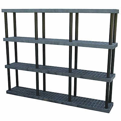 Plstc Shelf 16inx75inx96inShlfLdCp 450lb