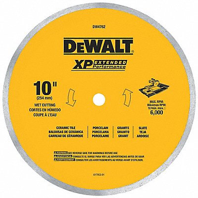 Diamond Saw Blade Blade Dia 10 in.