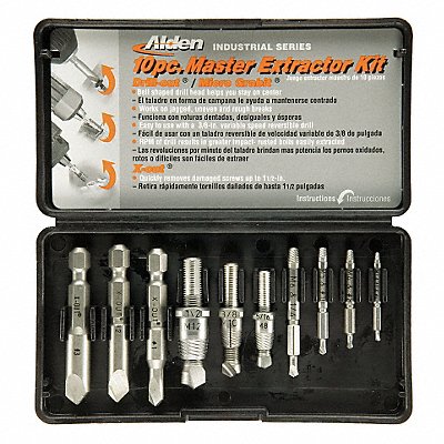 Screw Extractor Set 10pc HSS