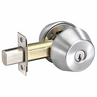 Deadbolt Med.Duty Satin Chrome